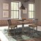 International Concepts Round 36 in Rd Ped Gathering Ht Table, 2 San Remo Stools, Hickory/Coal, 36 in W, 36 in L, 35.1 in H K45-36RT-27B-S102-2 - alternate 4